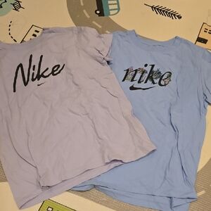 Nike Kids Light Blue and Lavender Tees